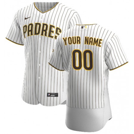 Men's San Diego Padres White Customized Stitched MLB Jersey