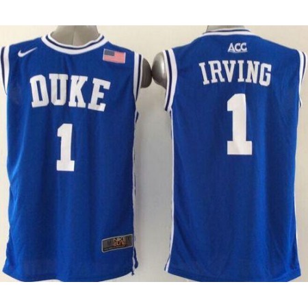 Blue Devils #1 Kyrie Irving Blue Basketball New Stitched NCAA Jersey