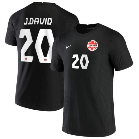 Men's Canada #20 Jonathan David Black Soccer Jersey