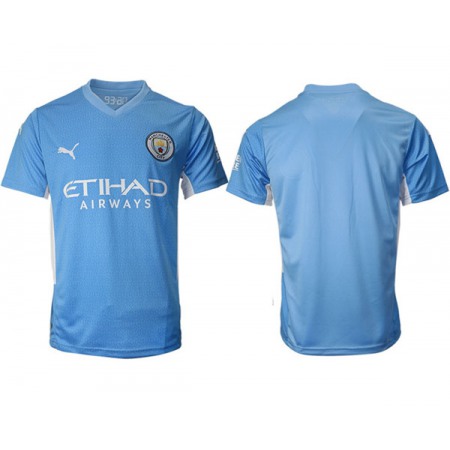 Men's Manchester City 2021/22 Blue Home Jersey