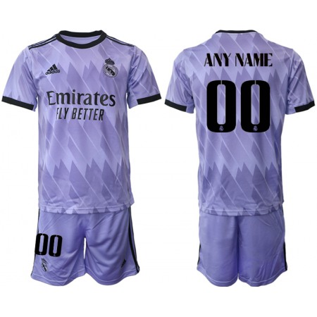 Men's Real Madrid Custom 22/23 Purple Away Soccer Jersey Suit