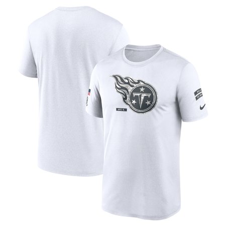 Men's Tennessee Titans Nike White 2024 Salute To Service Legend Performance T-Shirt