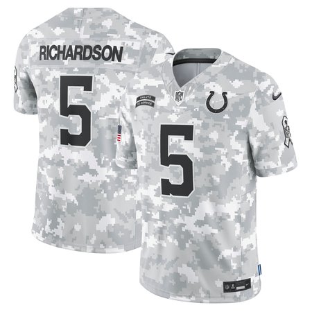 Men's Indianapolis Colts Anthony Richardson Nike Arctic Camo 2024 Salute to Service Limited Jersey