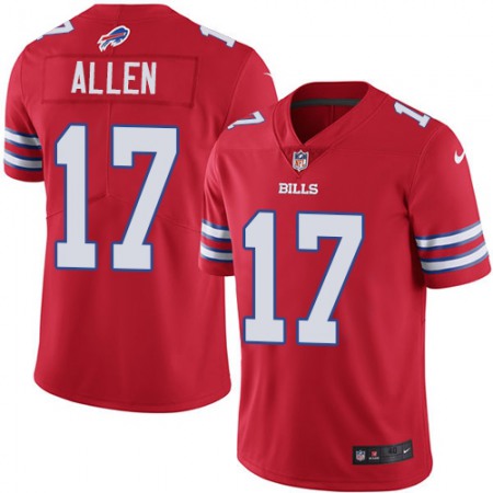 Men's Buffalo Bills #17 Josh Allen Red Vapor Untouchable Limited Stitched NFL Jersey