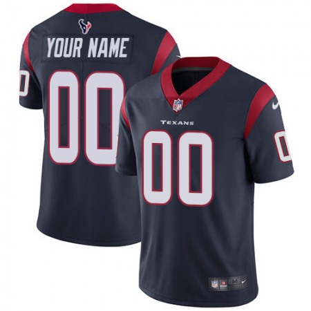 Men's Houston Texans 2023 Draft Custom Navy Vapor Untouchable Limited Stitched Jersey