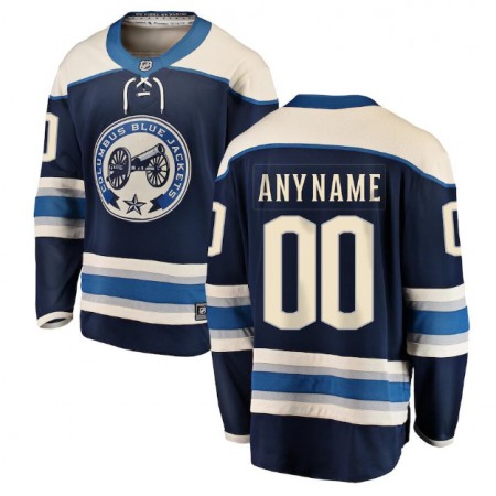 Men's Columbus Blue Jackets Customized Blue Alternate Breakaway Stitched Jersey