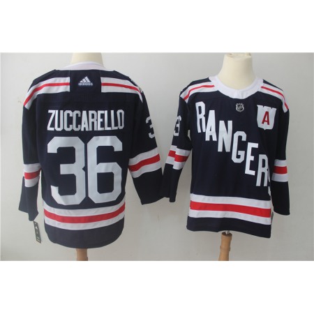 Men's Adidas New York Rangers #36 Mats Zuccarello Navy 2018 Winter Classic Authentic Stitched NHL Jersey