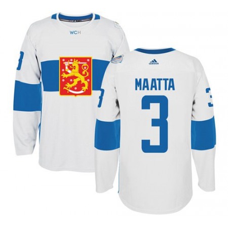 Team Finland #3 Olli Maatta White 2016 World Cup Stitched NHL Jersey